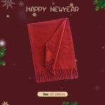 Winter Scarf Manufacturer - Classic Unisex Red Check Shawl for Festival