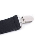 Suspenders Manufacturer - Wholesale 35mm Width Solid Adjustable 4 Clip X-Back Heavy Duty