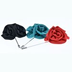 Flower Lapel Pin Manufacturer - Custom Fancy Wedding Boutonniere Bling Designer