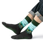 Socks Manufacturer - Personalized Custom Logo Organic Cotton Gentleman Jacquard Crew
