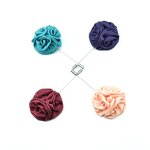 Flower Lapel Pin Manufacturer - Custom Fancy Wedding Boutonniere Bling Designer
