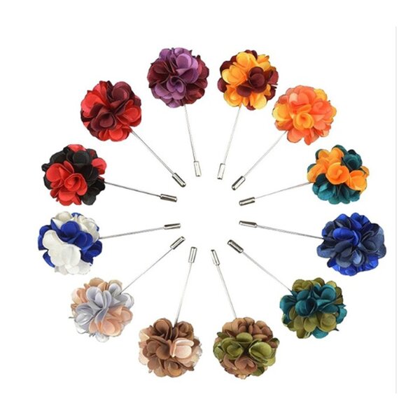 Brooches Manufacturer - Fashionable Hijab Pins Customize Wedding Corsage Flower