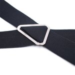 Suspenders Manufacturer - Wholesale 35mm Width Solid Adjustable 4 Clip X-Back Heavy Duty