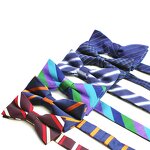 Bow Tie Set Manufacturer - Wholesale Leisure Boys Banquet Striped Self Tie