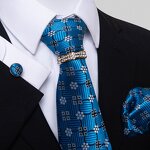 Neckties and Pocket Square Set - Paisley Luxury Custom for Men