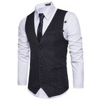 Men Vest Manufacturer - Formal Casual Solid Single Breasted Cotton Chalecos