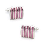 Cufflinks Manufacturer - Factory Funny Cool Blue Striped Enamel Copper Wedding