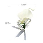 Lapel Pin Manufacturer - Fashion Groom Boutonniere Wholesale Wedding Corsage
