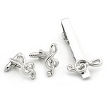 Cufflinks and Tie Clips Manufacturer - Golden Stainless Steel Plating for Men