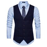Men Vest Manufacturer - Formal Casual Solid Single Breasted Cotton Chalecos