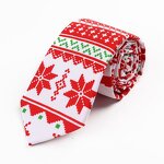 Mens Christmas Tie Manufacturer - Tree Animal Printed Snowmen Jacquard