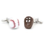 Cufflinks Manufacturer - Sports Series Baseball Gloves Electroplated for Men