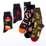 Socks Manufacturer - Unisex Novelty Custom Logo Packaging Different Kinds Colorful