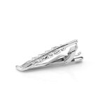 Tie Bar Manufacturer - Best Sale Angel Wings Gold Plated Engraved Feather Clip