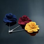 Lapel Pins Manufacturer - Custom Wedding Corsage Flower Channel Graduation for Suit Men