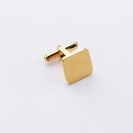 Cufflinks Manufacturer - Square Plain Stainless Steel Silver Wedding Gift
