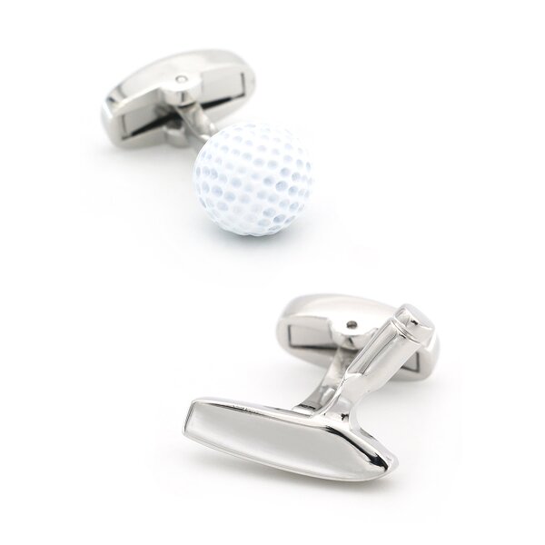 Cufflinks Manufacturer - Fashion Custom Brass Sports Golf Shape for Men