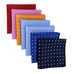 Handkerchief Set Manufacturer - Casual Dot Jacquard Woven Pocket Square for Men