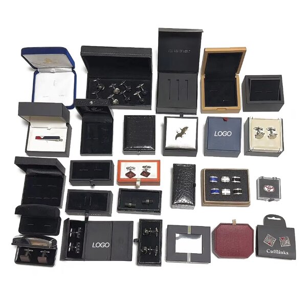 Cufflinks Box Manufacturer - Custom Sublimation Plastic Blank Black Luxury