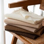 Winter Scarf Manufacturer - Wholesale 100% Wool Custom Logo Soft Striped