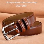 Belt Manufacturer - Wholesale Casual Adjustable Alloy Buckle 100% Genuine Leather