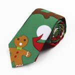 Mens Christmas Tie Manufacturer - Tree Animal Printed Snowmen Jacquard