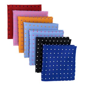 Handkerchief Set Manufacturer - Casual Dot Jacquard Woven Pocket Square for Men
