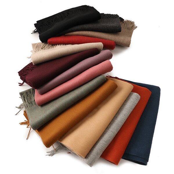 Winter Shawl Manufacturer - Wholesale Large Size Soft Custom Logo 100% Wool