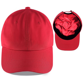 Baseball Cap Manufacturer - Wholesale Unstructured Satin Lined 3D Embroidery Polyester/Cotton Combats Frizzy Hair