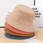 Fisherman Hat Manufacturer - 2023 OEM Wholesale High Quality 100% Wool Fedora Custom Flat-topped Plain Outdoor Casual
