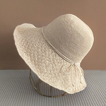 Summer Beach Hat Manufacturer - Handmade Ladies Popular Wide Floppy Brim Raffia Straw Bucket Fashionable Visor Casual
