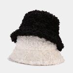 Winter Bucket Hat Manufacturer - Luxury Teddy Faux Fur Soft Warm Stylish Hand-Drawn Argyle Cartoon Casual Party Cycling