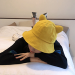 Bucket Hat Manufacturer - Customized Cute Cat Ears 3D Embroidery for Unisex Designer Outdoor Sunscreen Summer