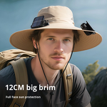 Solar Fan Hat Manufacturer - Large Brim Summer for Unisex UV Protection Sunshade 100% Polyester for Outdoor Mountaineering
