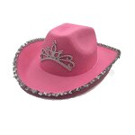 Cowgirl Hat Manufacturer - Pink Bling Sombrero Playeros Novelty Pink Western