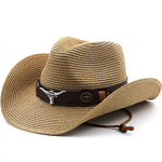 Western Cowboy Hat Manufacturer - Jazz Unisex Large Brim Top Sun Protection for Outdoor Summer Seaside Vacation