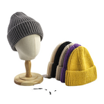 Beanie Caps Manufacturer - 100% Wool Custom Logo Classic Solid Color Winter for Men Women
