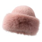 Winter Beanie Hat Manufacturer - Wholesale Topseller Imitation White Fox Fur for Women Thick Fluffy Faux Fur Warm Cartoon