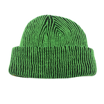 Knit Hats Manufacturer - Custom Logo Striped Acrylic Riding Ear Protection Warm Curly Brimmed Two Toned
