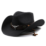 Western Cowboy Hat Manufacturer - Jazz Unisex Large Brim Top Sun Protection for Outdoor Summer Seaside Vacation
