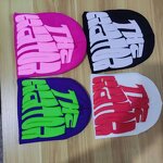 Beanie Manufacturer - High Quality YOLO Unisex Jacquard Knitted Ski Cap Letter Pattern 3D Puff Embroidery