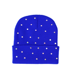 Acrylic Beanie Manufacturer - Custom High Quality Unisex Winter Sports Cap Rhinestone Logo Digital Printing Outdoor