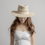 Fedora Straw Hat Manufacturer - Shinehats 2025 Custom Luxury Paper Grass Wide Brim Panama Jazz Hollow Design with OEM