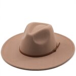 Fedora Sombrero Hat Manufacturer - High Quality Mixed Color Faux Wool Hand Embroidered for Outdoor Sports Business Casual