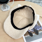 Aviator Hat Manufacturer - Women's Thickened Winter Warm Sheepskin Suede Cold-Proof Lamb Wool Ear Protection Lei Feng