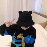 Bucket Hat Manufacturer - Customized Cute Cat Ears 3D Embroidery for Unisex Designer Outdoor Sunscreen Summer