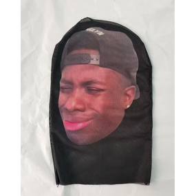 Balaclava Manufacturer - Celebrity Fun Digital Print Full Face Breathable Ski Mask in Polyester for Parties Holidays