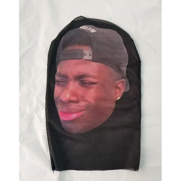 Balaclava Manufacturer - Celebrity Fun Digital Print Full Face Breathable Ski Mask in Polyester for Parties Holidays