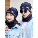 Winter Hat Set Manufacturer - Soft Thicken Wool Ski Men Women Warm Hats Neck Warm Kitted for Men Beanie