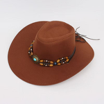 Western Cowboy Fedora Hat Manufacturer - Wholesale Custom Dallas with Flexible Brim and Silicone Bead Casual Outdoor Unisex